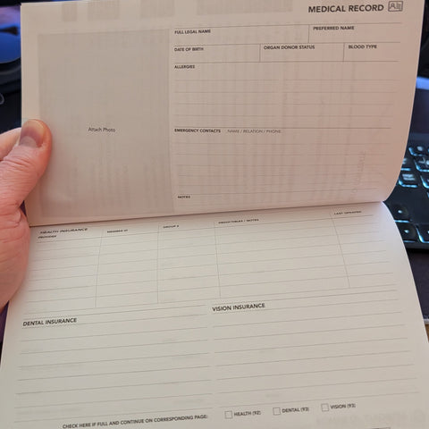 The ID page of the medical record