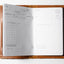 Leather Protective Cover inside with pocket golf log open spread