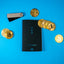 The crypto wallet tracker log with bitcoins and a Ledger wallet.