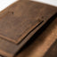 The inside front cover showing the business card holder