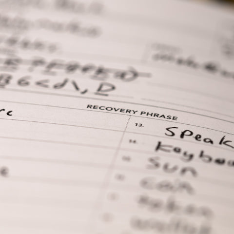 Recovery phrases