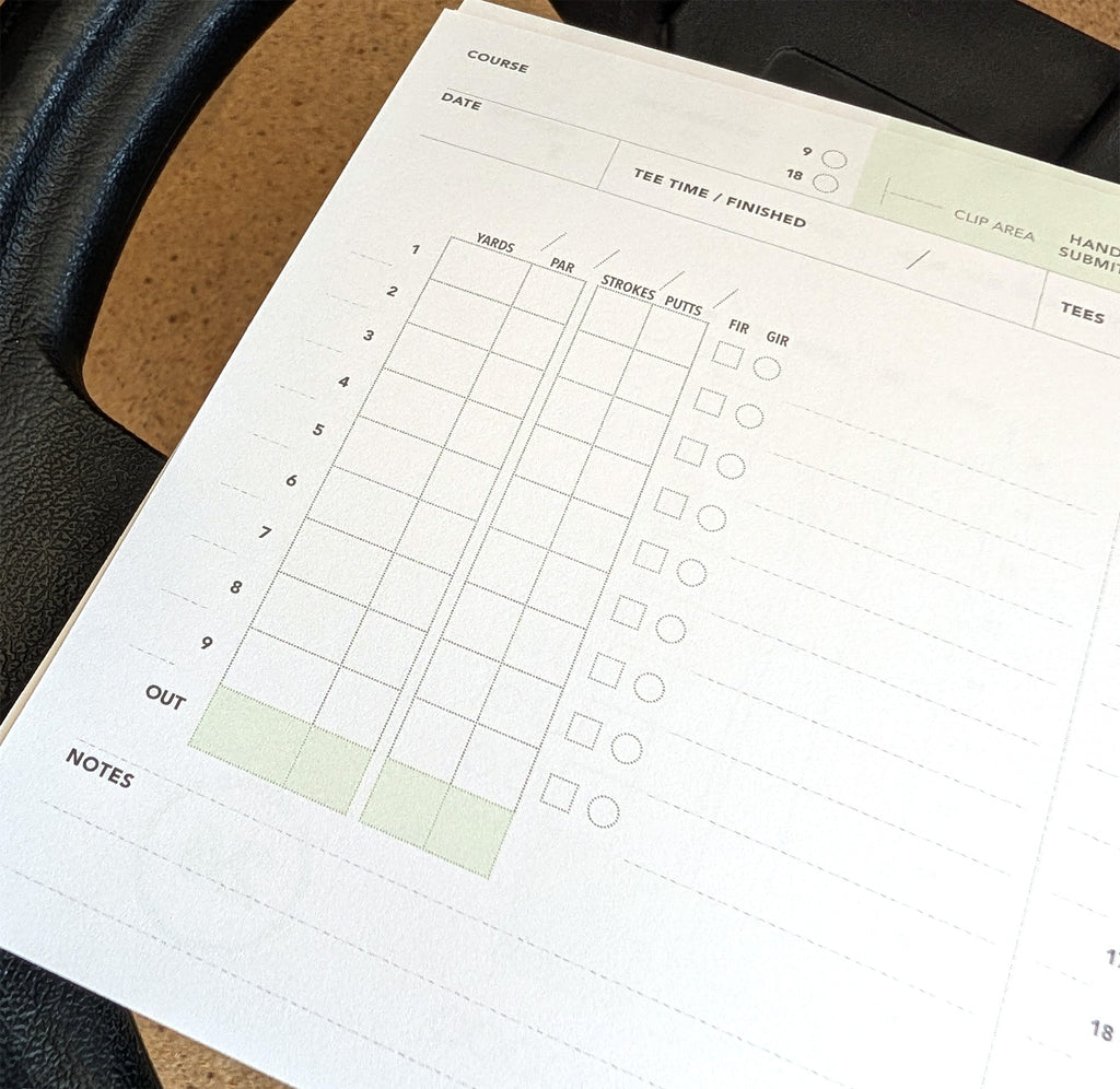 Cart Rider's Golf Log — Track 46 Rounds of 18-Hole Golf