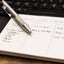Weekly planner sheet with Monday through Friday columns and notes section